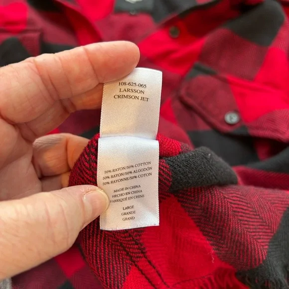 RAILS Larsson Embroidered button down in crimson jet. Tribal. Buffalo check. EUC - Picture 11 of 13
